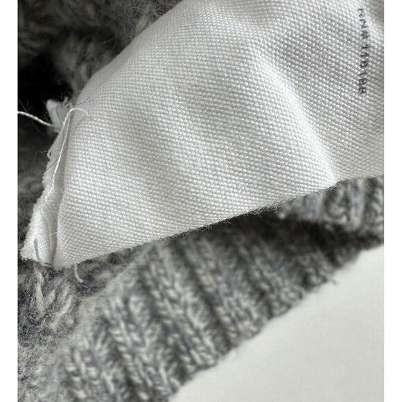 Martin + OSA Sweater L Mens Gray Speckle Wool Blend Heavy Long Sleeve Outdoor - Picture 8 of 9